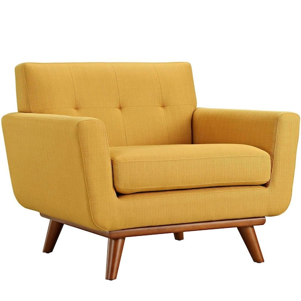 MODWAY Engage Upholstered Armchair in Citrus