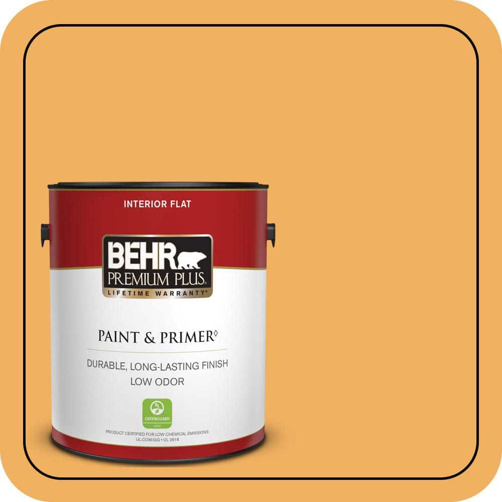 1 gal. #PMD-74 Sweet Honey Flat Low Odor Interior Paint & Primer price history on PriceWatchPro
