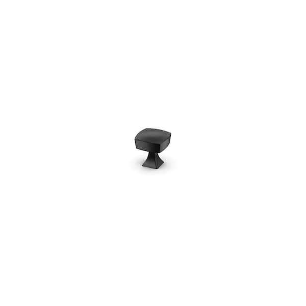 SIMPLY WOODMARK PRO Shaker Partial Overlay 1.25 in. W x 1.3125 in. D x 1.25 in. H Antic Knob in Matte Black