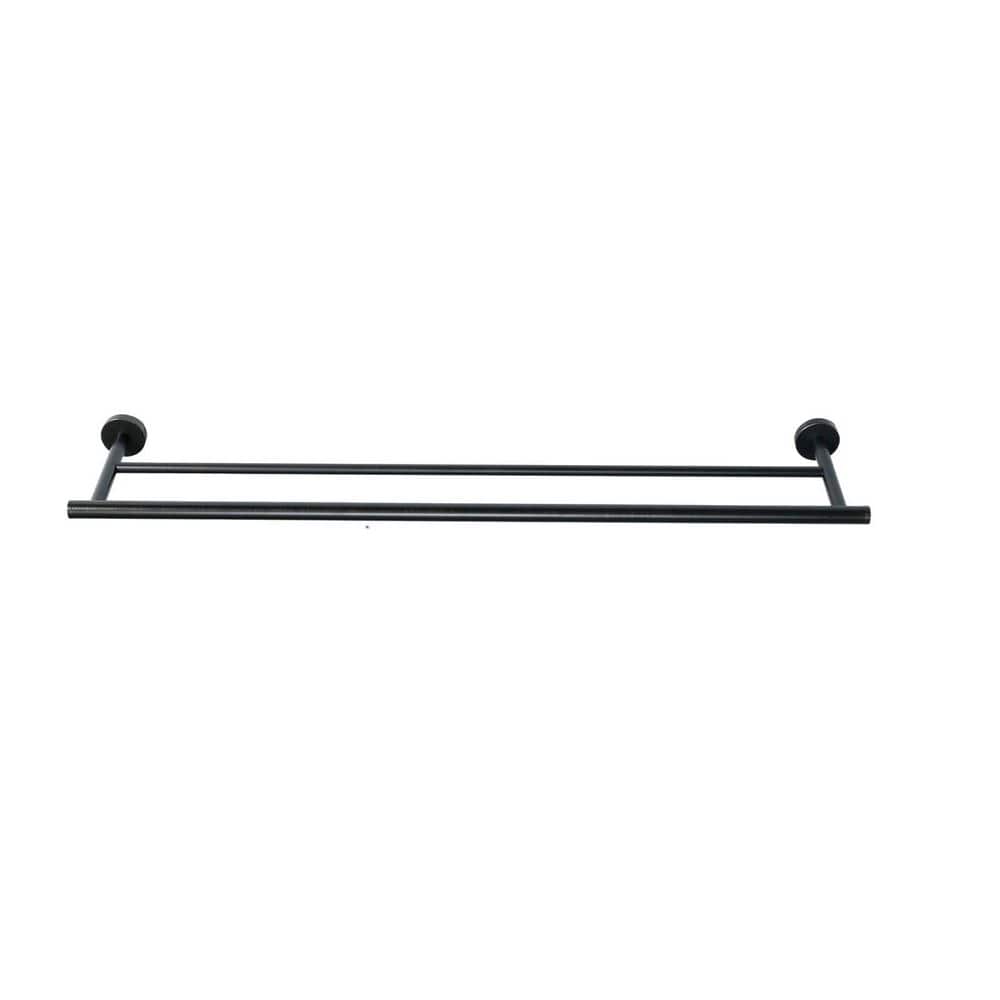 Roubd 32 in. Wall Mounted Single Towel Bar in Oil Rubbed Bronze-32in. price history on PriceWatchPro