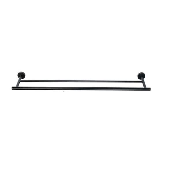 Roubd 32 in. Wall Mounted Single Towel Bar in Oil Rubbed Bronze-32in.