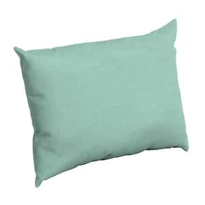 Aqua Leala Texture Rectangle Outdoor Throw Pillow