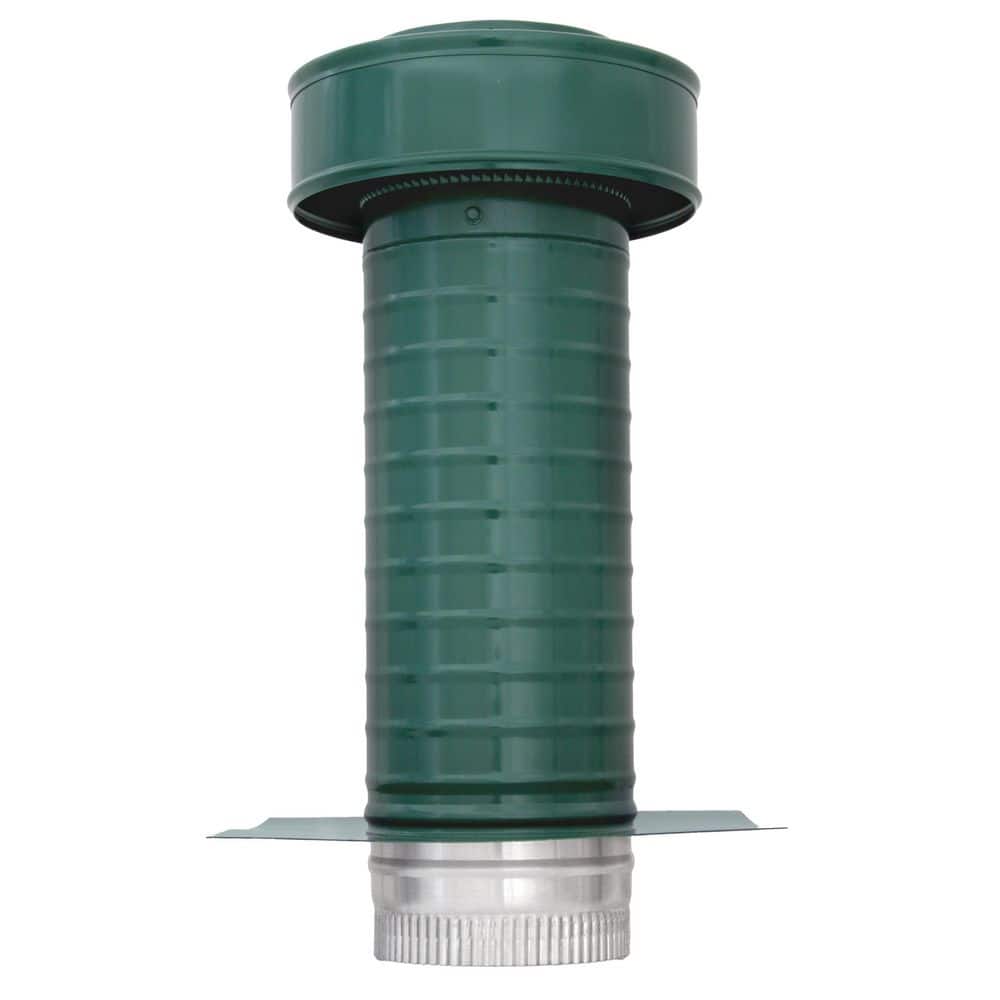 5 in. Dia. Aluminum Keepa Roof Jack with 2 in. Tail Pipe in Green