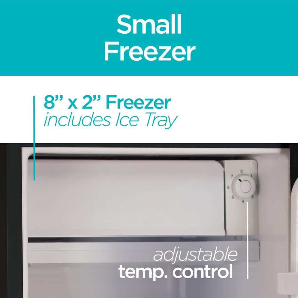 Black 3.2 Cu. Ft. Energy Star Compact Refrigerator with Freezer