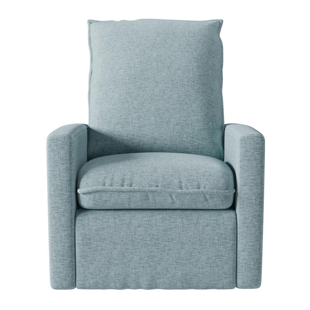 Caillie Blue Swivel Recliner -  CorLiving, LRB-652-G