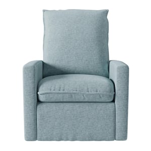 Caillie Blue Swivel Recliner