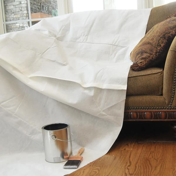 Double Guard 12 ft. x 8 ft. White Non-Woven Dropcloth