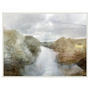 Forest River by Dan Hobday 1-Piece Floater Frame Giclee Abstract Canvas Art Print 32 in. W. x 42 in.