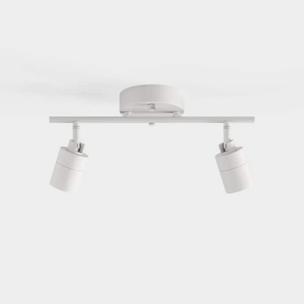 Vidalite Shura 2-Light White Integrated LED Track Light with