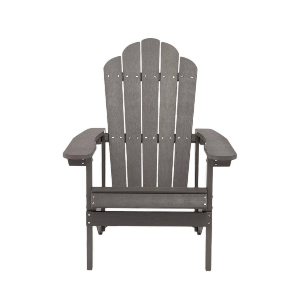 Ergonomically Designed Classic Gray Plastic Adirondack Chair SM 35 GY   Plastic Adirondack Chairs Sm 35 Gy 64 1000 