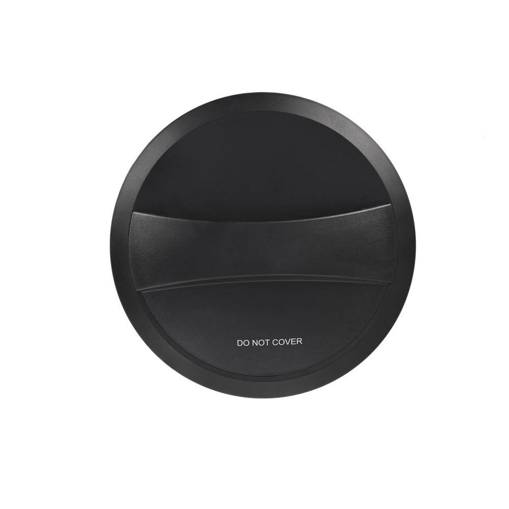 Black 1500W Electric Forced Air Heater with Thermostat