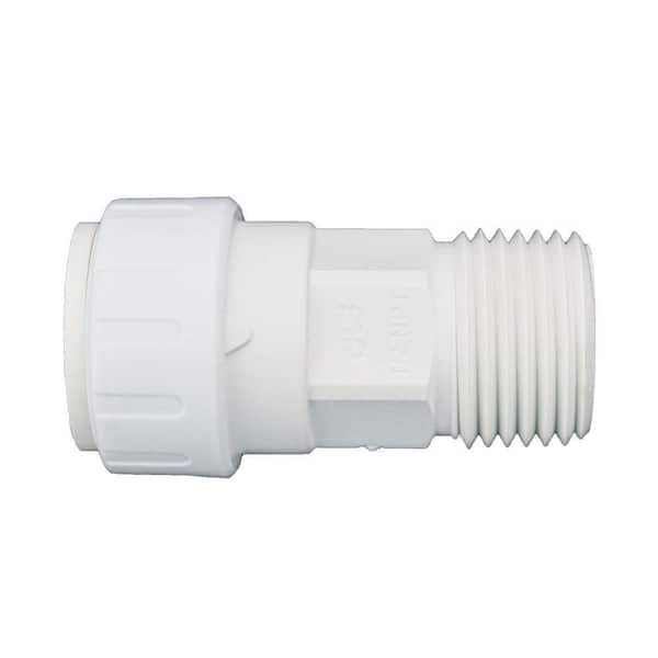 John Guest SpeedFit 3/8 in. x 1/2 in. Plastic Push-to-Connect Male Connector Fitting (10-Pack)