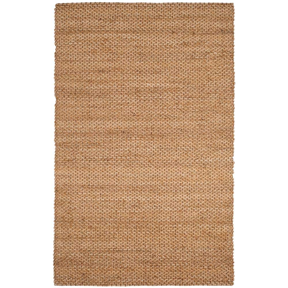Natural Handmade Braided Jute Area Rug, 6' x 9'