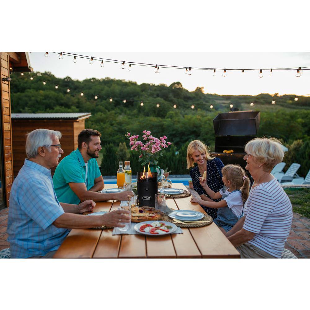 Flame King Black Mini Tabletop Propane Fire Pit