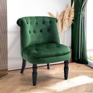 Kostic Green Velvet Accent Chair