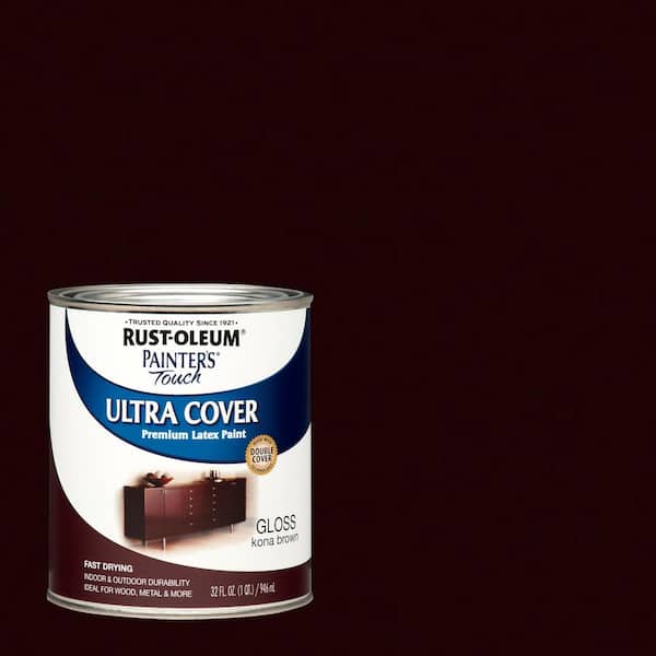 Rust-Oleum Painter's Touch 32 oz. Ultra Cover Gloss Kona Brown General Purpose Paint (Case of 2)