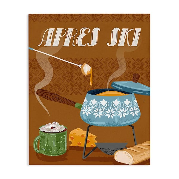 Stupell Industries Apres Ski Warm Meal byArrolynn Weiderhold 1-Piece Unframed Graphic Print Food Poster Art Print 40 in. x 30 in.