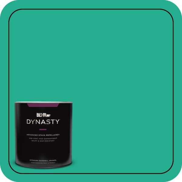 BEHR DYNASTY 1 qt. #480B-5 Mermaid Song Eggshell Enamel Interior Stain-Blocking Paint & Primer