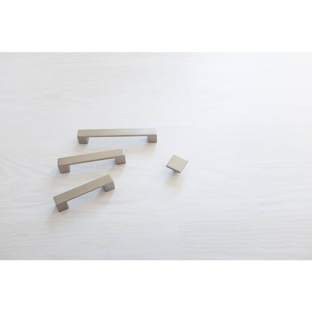 Satin Nickel 3 3/4" Square Cabinet Drawer Pulls
