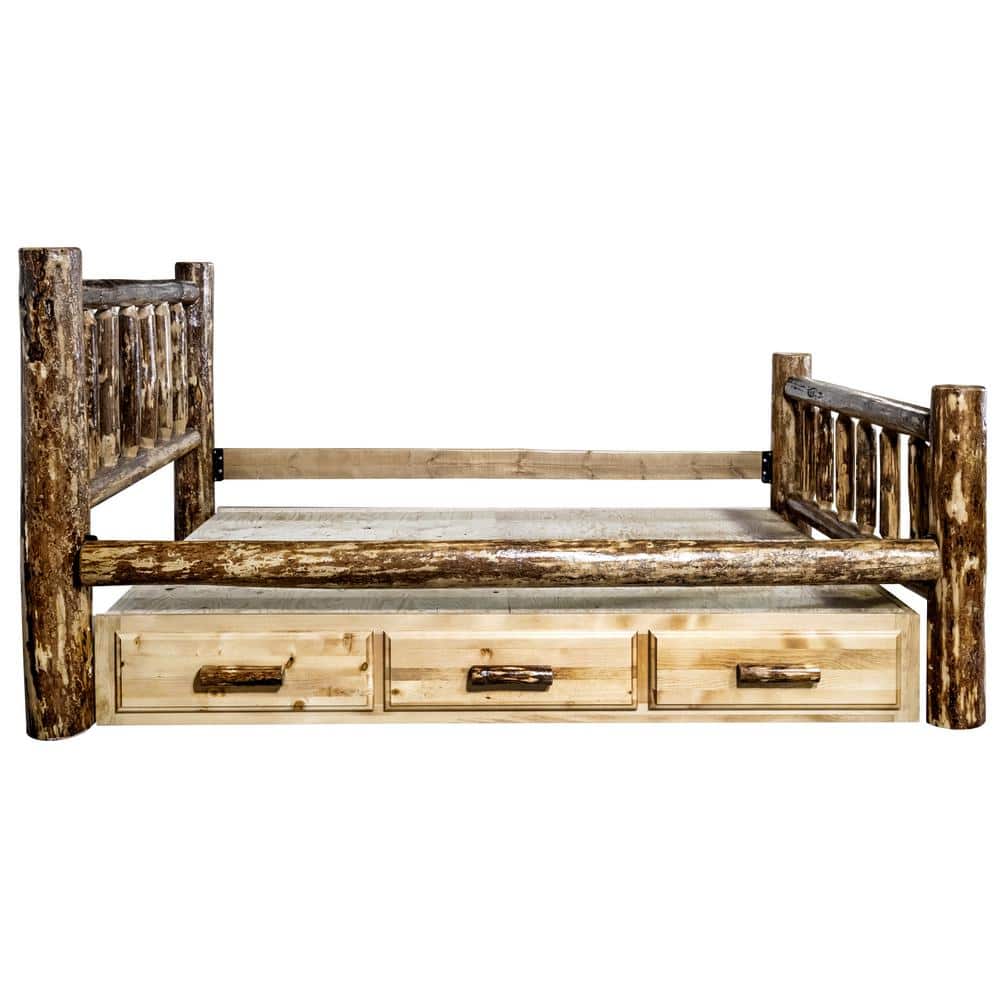 Puritan Pine California King Platform Bed with Storage Drawer