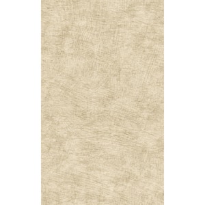 Warm Beige Cloudy-Like Plain Print Double Roll Non-Woven Non-Pasted Textured Wallpaper 57 Sq. Ft.