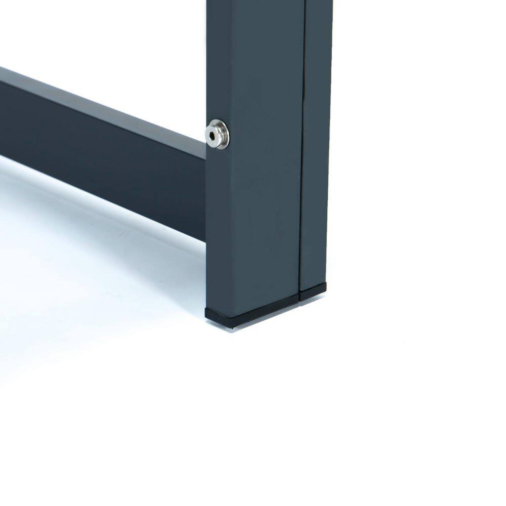 Chelsea Black Aluminum Outdoor Patio Coffee Table