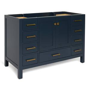 Cambridge 48 in. W x 21.5 in. D x 34.5 in. H Freestanding Bath Vanity Cabinet Only in Midnight Blue