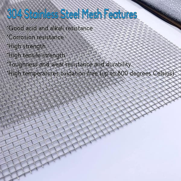 304 Stainless Steel 22 Ga. Chicken Wire, Fence Hex Mesh