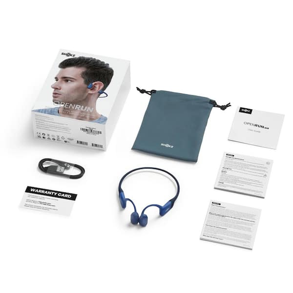 SHOKZ OpenRun Bone-Conduction Open-Ear Sport Headphones with