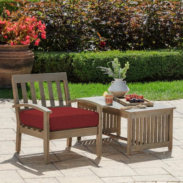 Arden Selections Ruby Leala Texture Outdoor Deep Seat Cushion Set