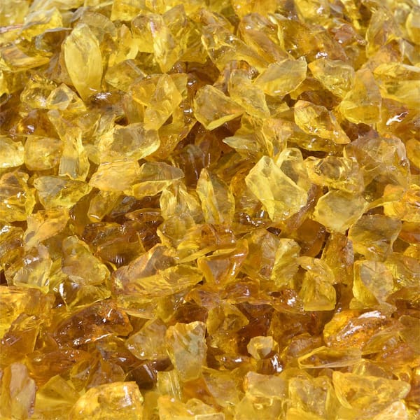 10 Lbs Of Chestnut Crushed Fire Glass, Fire Pit Crystals Home Depot