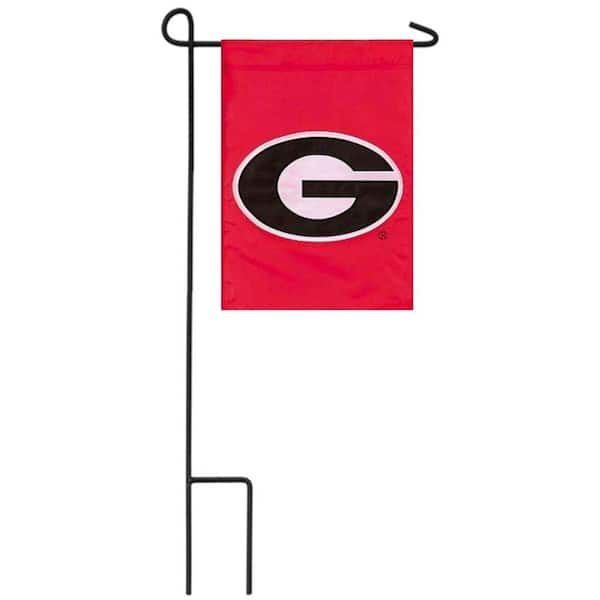 1 ft. x 1-1/2 ft. University of Georgia 2-Sided Garden Flag with 3-2/3 ft. Metal Flagpole