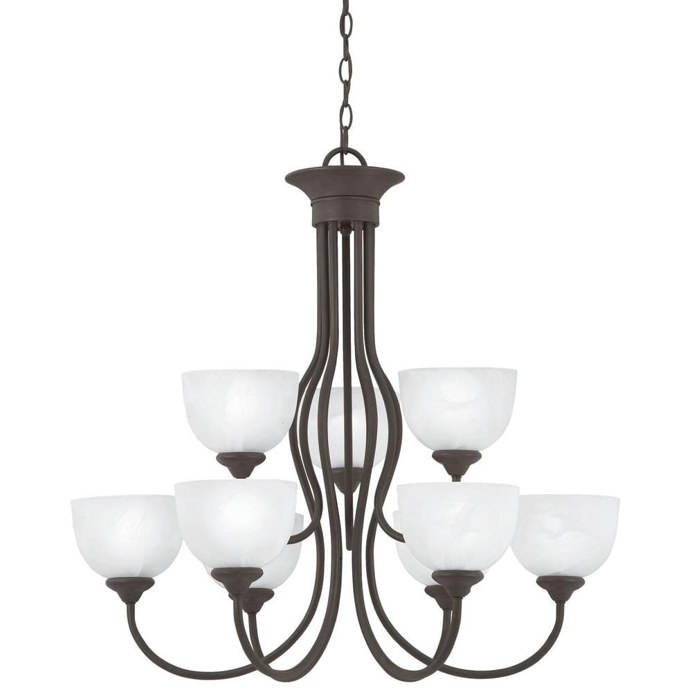 Thomas Lighting Tahoe 9-Light Painted Bronze Chandelier