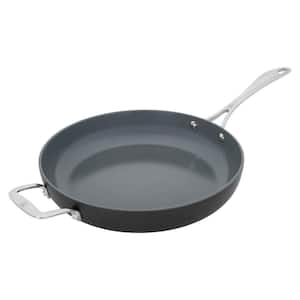 Release 12 in. Aluminum Ceramic Nonstick Frying Pan with Helper Handle