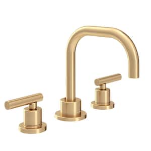 Dia Widespread Two-Handle Bathroom Faucet with Push Pop Drain Assembly in Brushed Bronze (1.0 GPM)