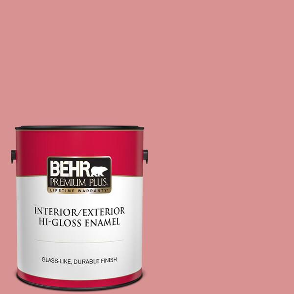 BEHR PREMIUM PLUS 1 gal. Home Decorators Collection #HDC-CT-11 La Vie En Rose Hi-Gloss Enamel Interior/Exterior Paint