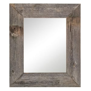 17 in. W x 20 in. H Barnwood Mirror Natural