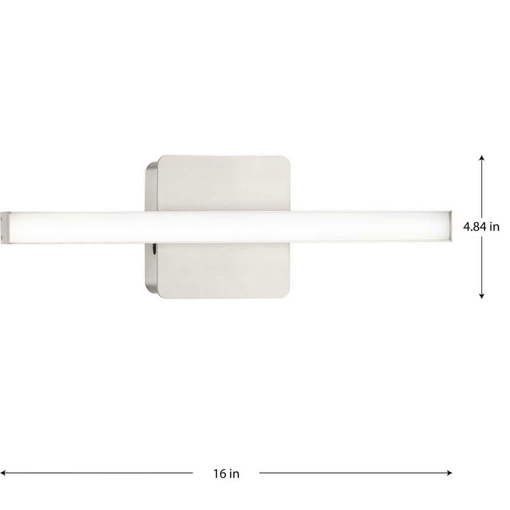 Brushed Nickel Dimmable LED Linear Vanity Light