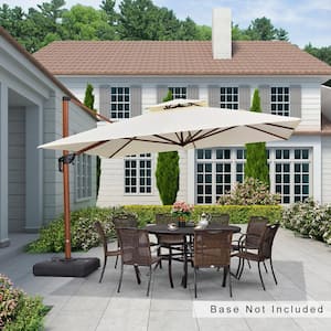 PURPLE LEAF 11 ft. Square Double Top Aluminum Rotation