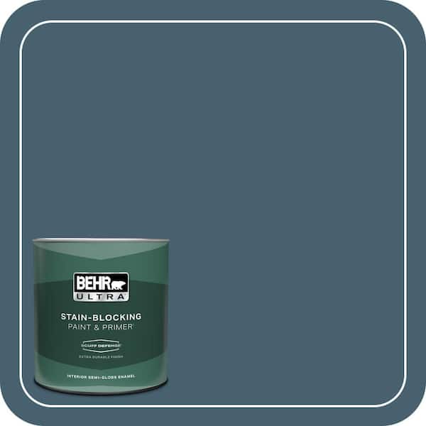 BEHR ULTRA 1 qt. #BNC-28 Nostalgic Evening Extra Durable Semi-Gloss Enamel Interior Paint & Primer