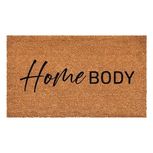 Mohawk Home Welcome-ish Natural 18 in. x 30 in. Faux Coir Doormat 755461 -  The Home Depot