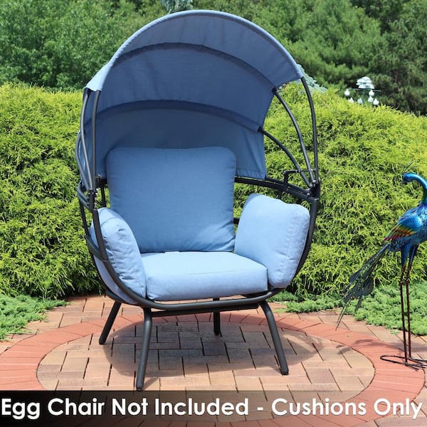 Sunnydaze Outdoor Egg Chair Polyester Replacement Cushion : Target