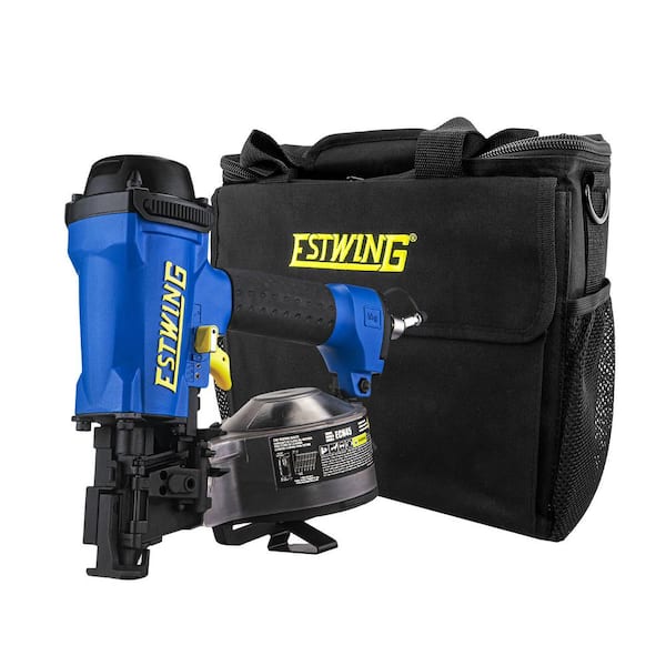Estwing Pneumatic 15 Degree 1-3/4 in. Coil Roofing Nailer with 1/4 in. NPT Industrial Swivel Fitting and Bag
