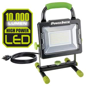 PowerSmith PWL124S 2400 Lumen Weatherproof Tiltable Portable IBAOLEA D Work  Light with 5 ft Power Cord, Green 2400 Tested and Verified Lumens 