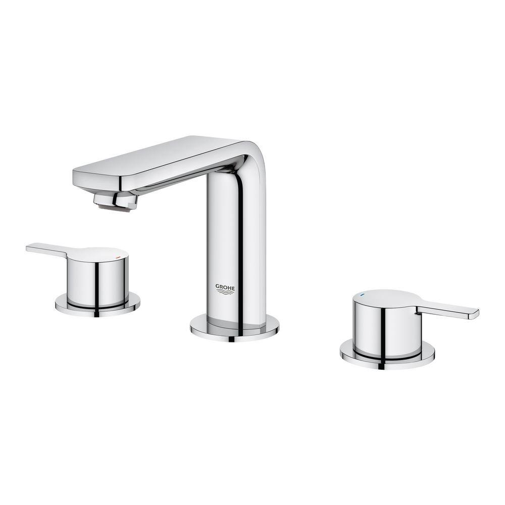 Lineare Minimalist Chrome Double-Handle Bathroom Faucet