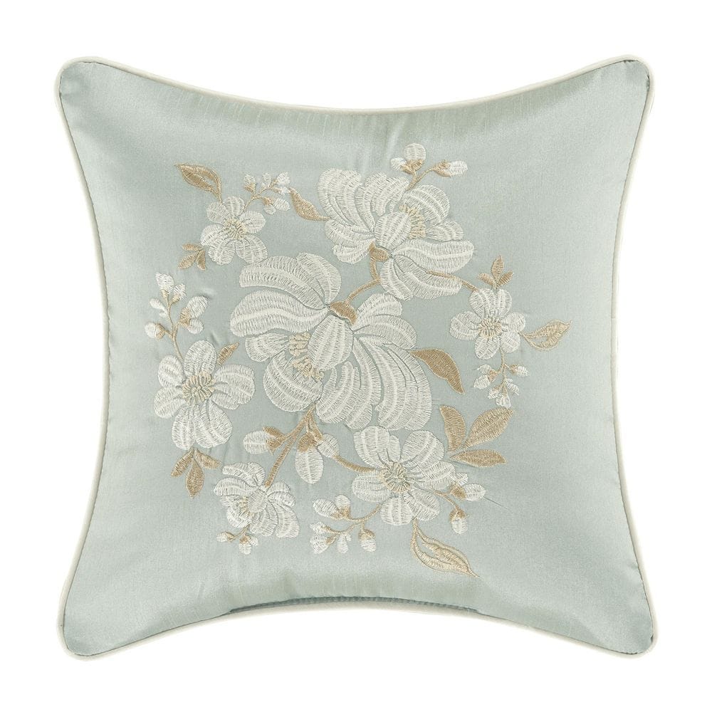 Spring Garden Spa Polyester 16 in. Square Decorative Throw Pillow 16 in. x 