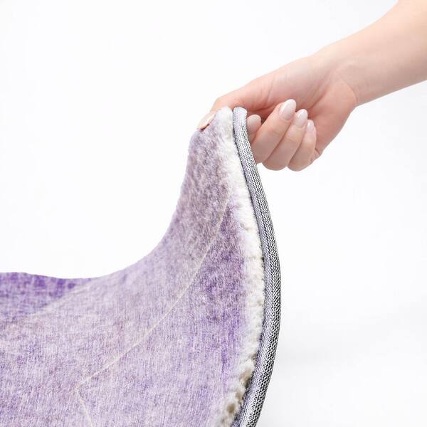 Dream Shag Premium Machine Washable Abstract ADS779 Purple 10 ft. x 14 ft. Area Rug