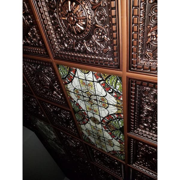 Metal Ceiling Tiles Da Vinci PVC Ceiling Tiles - 2x2 Foot Antique ...