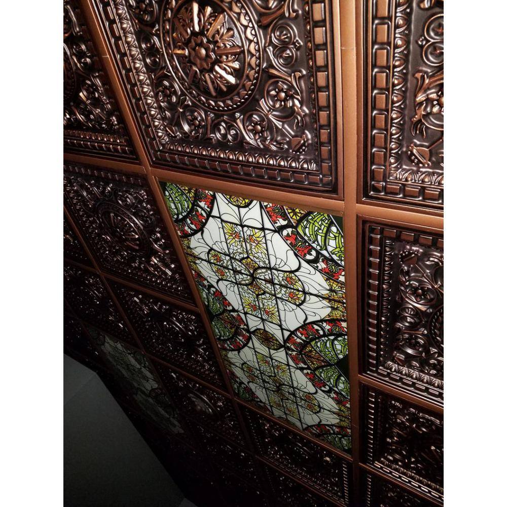 Da Vinci 24'' x 24'' Antique Copper PVC Ceiling Tiles