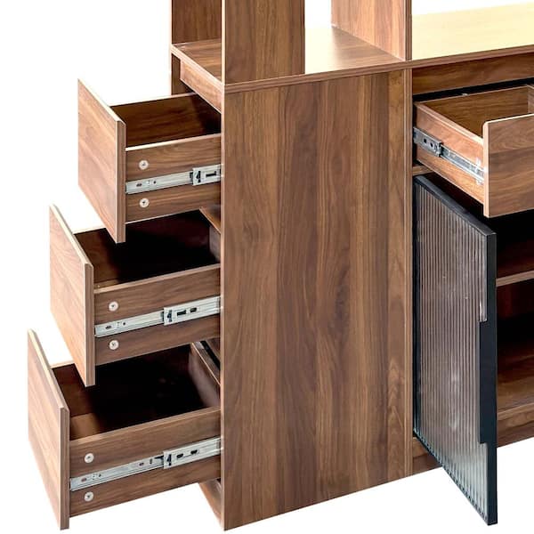 XUJMK 39 in W x 14 in D x 71 in H Linen Cabinet, Tall Storage